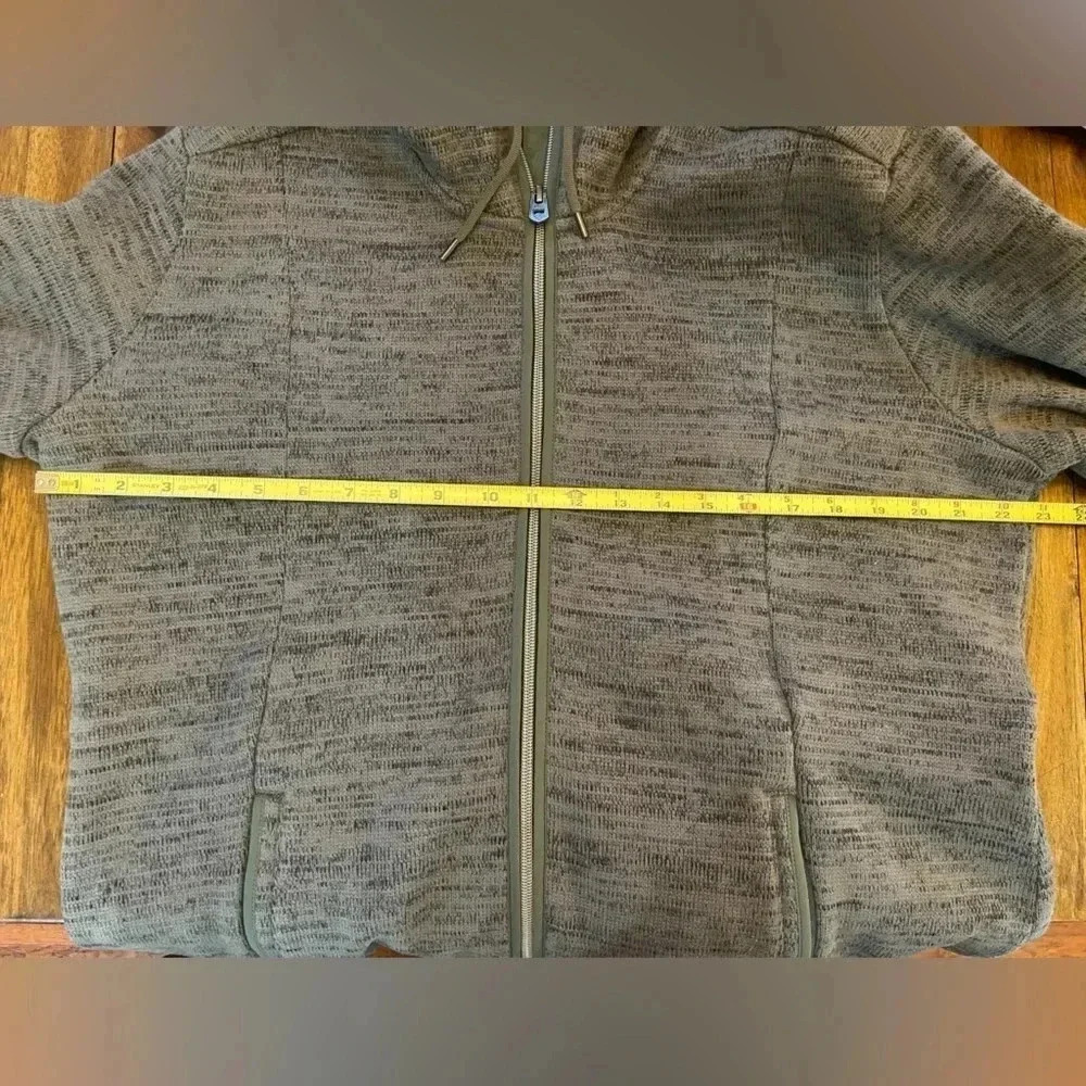 KUHL ASCENDYR Hooded fleece full zip jacket women’s XL layering green fleece - Picture 8 of 12